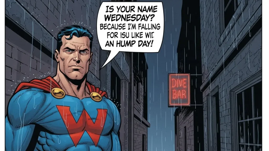 Severe Wednesday Pickup Lines