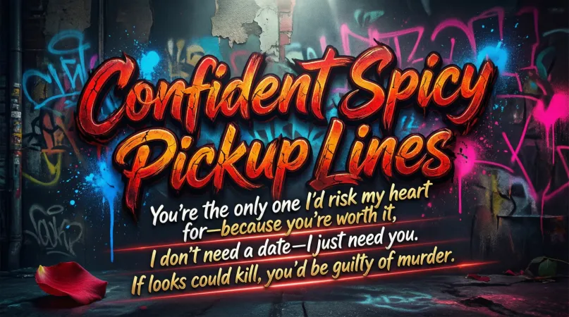 Confident Spicy Pickup Lines