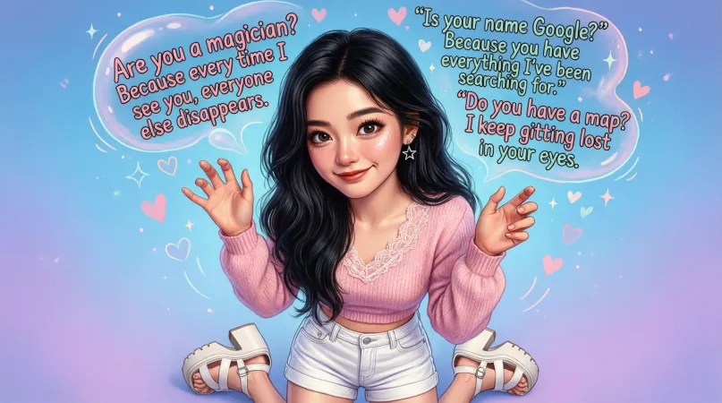 Flirty Cute Pickup Lines With Sweet Energy