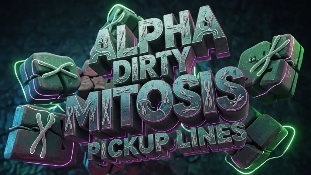 Alpha Dirty Mitosis Pickup Lines