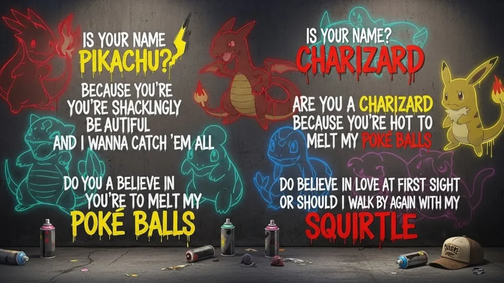 Alpha Dirty Pokémon Pickup Lines