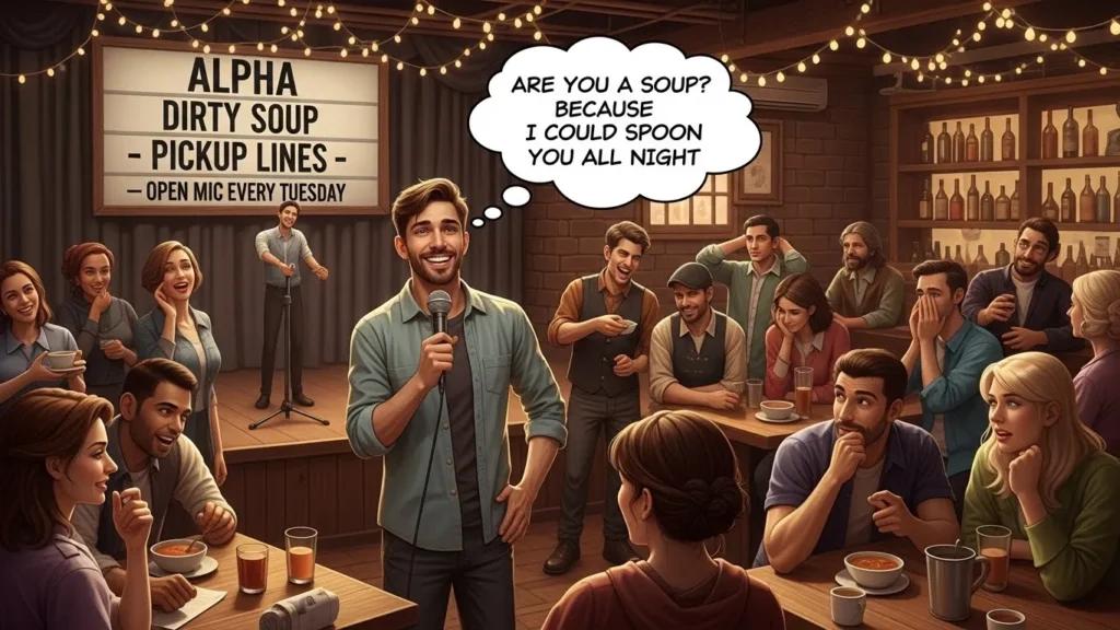 Alpha Dirty Soup Pickup Lines