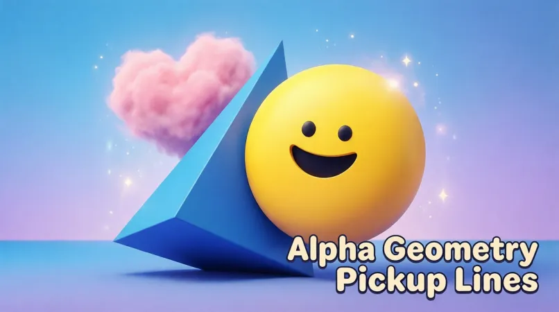 Alpha Geometry Pickup Lines