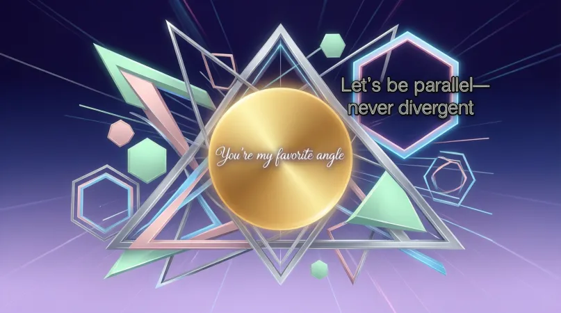 Amazing Geometry Pickup Lines