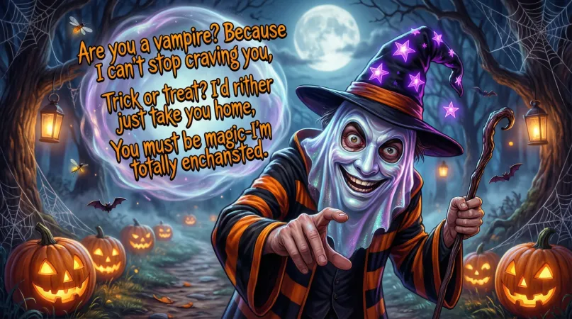 Amazing halloween pickup lines