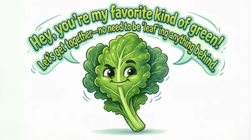 Amazing Kale Pickup Lines