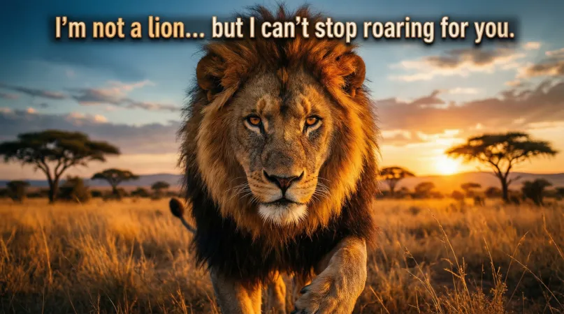 Amazing Lion Pickup Lines