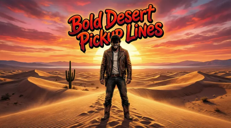 Bold Desert Pickup Lines