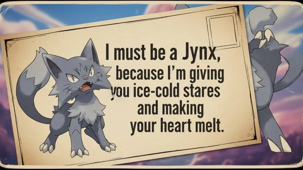 Bold Dirty Pokémon Pickup Lines