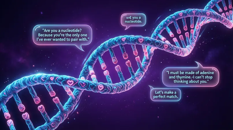 Bold DNA Pickup Lines