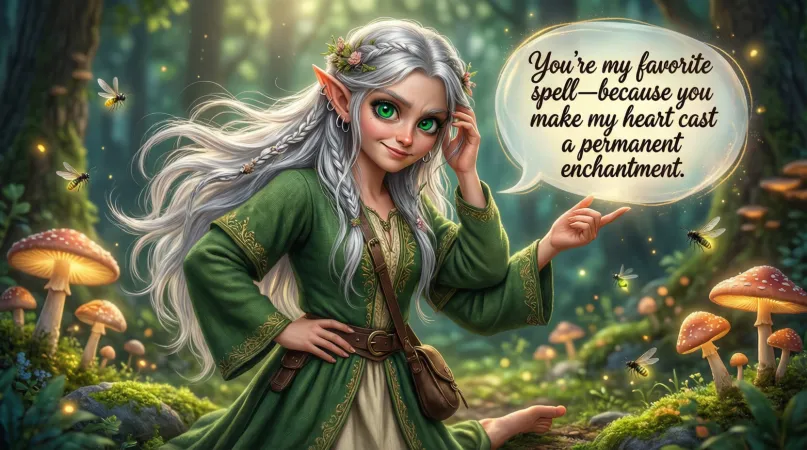 Bold Elf Pickup Lines