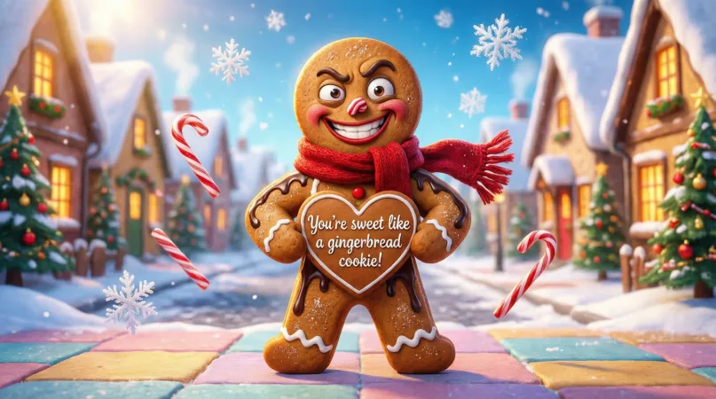 Bold Gingerbread Pickup Lines