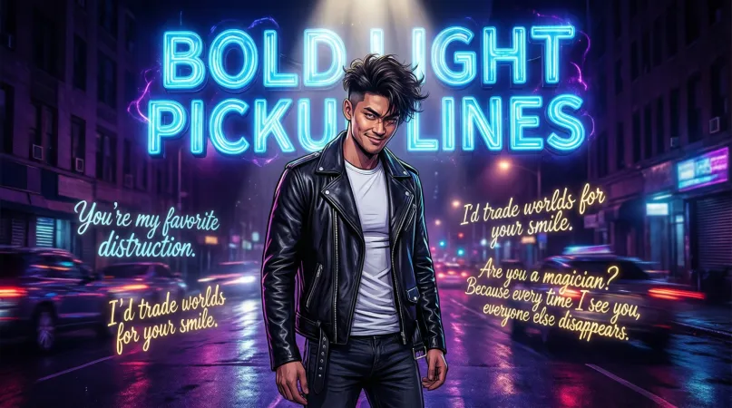 Bold Light Pickup Lines