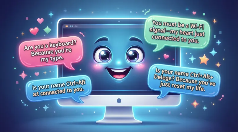 Bold Yet Cute Computer Pickup Lines