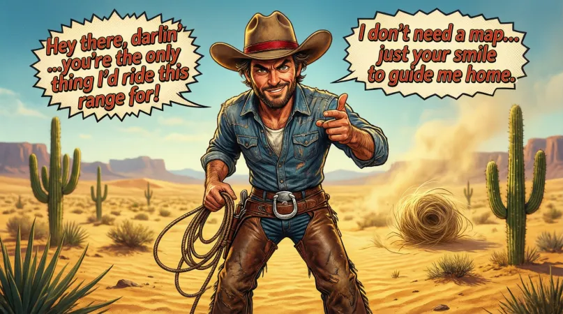Bold Yet Cute Cowboy Pickup Lines