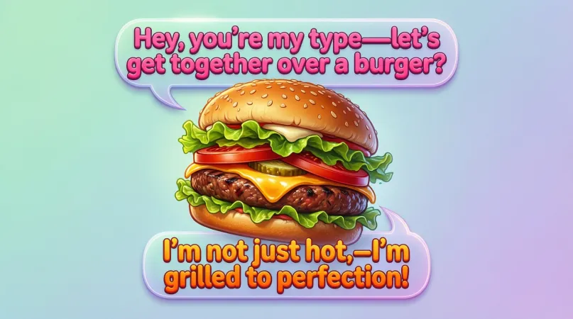 Burger Pickup Lines Perfect for Texts