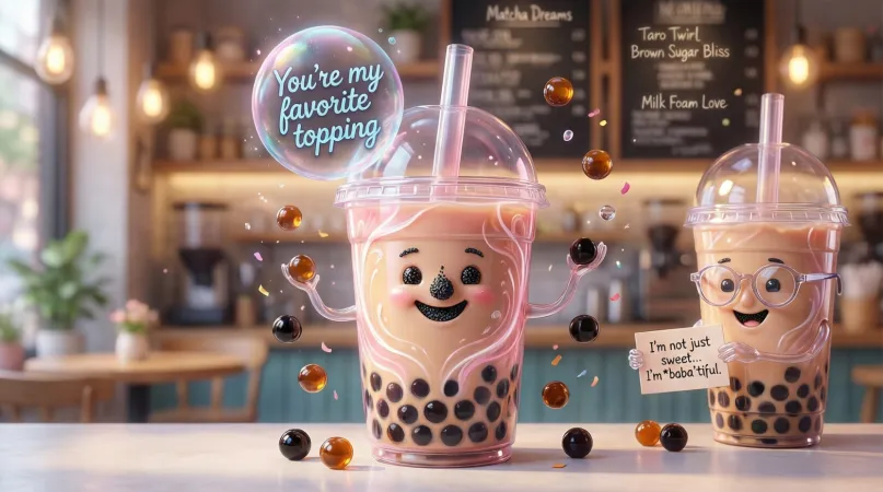Clever Boba Pickup Lines