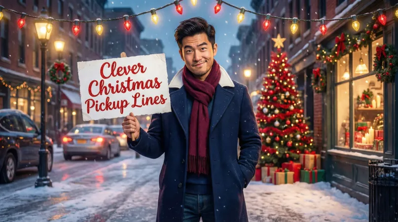 Clever Christmas Pickup Lines
