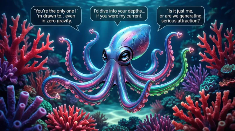 Clever Coral Pickup Lines With Sharp Style