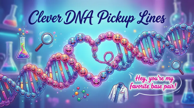 Clever DNA Pickup Lines