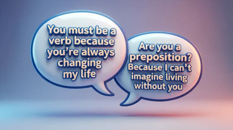 Clever Grammar Pickup Lines