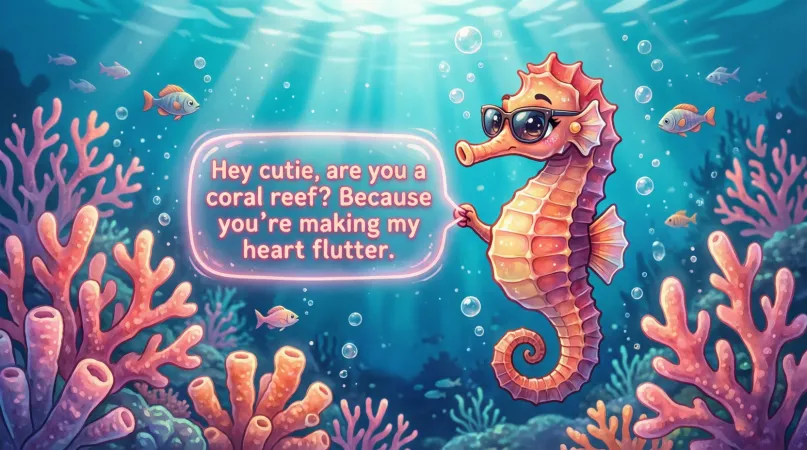 Coral Pickup Lines for Texts and Captions