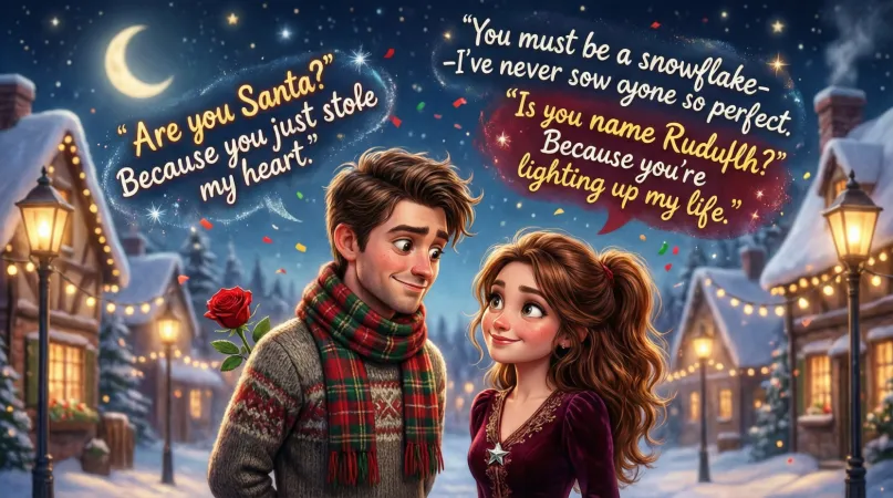 Cute Christmas Pickup Lines