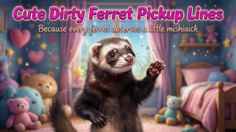 Cute Dirty Ferret Pickup Lines