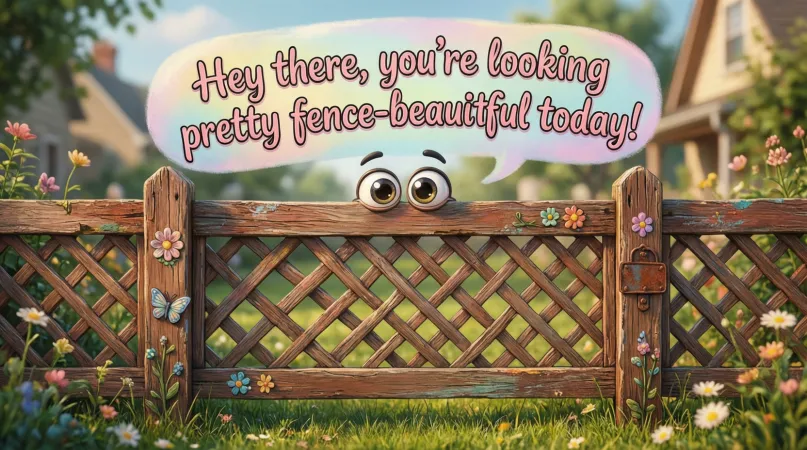 Cute Fence Pickup Lines