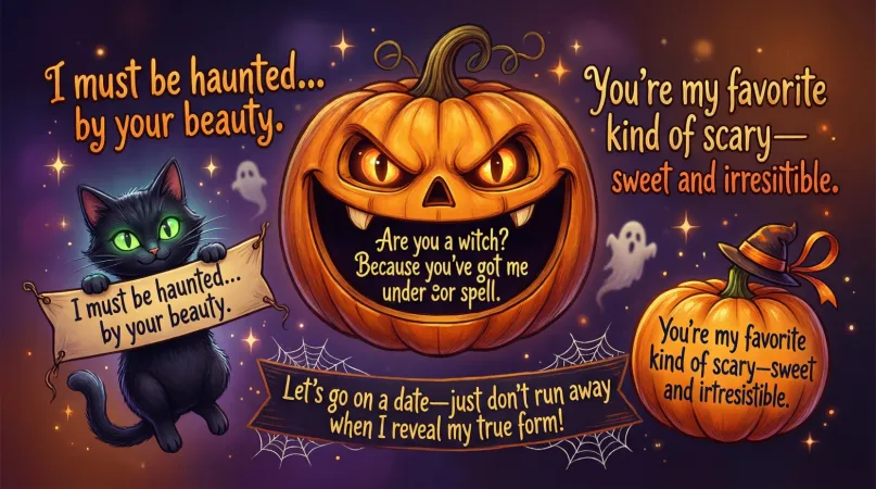 Cute halloween pickup lines