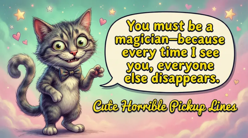 Cute Horrible Pickup Lines