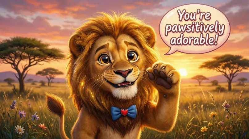 Cute Lion Pickup Lines