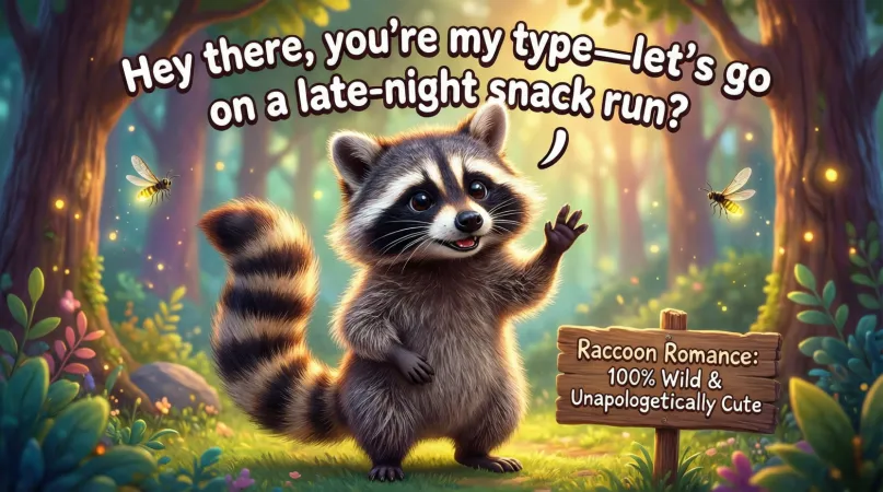 Cute Raccoon Pickup Lines