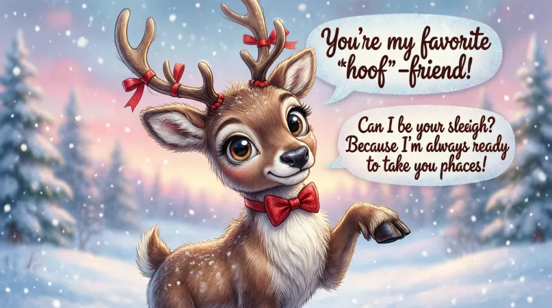 Cute Reindeer Pickup Lines