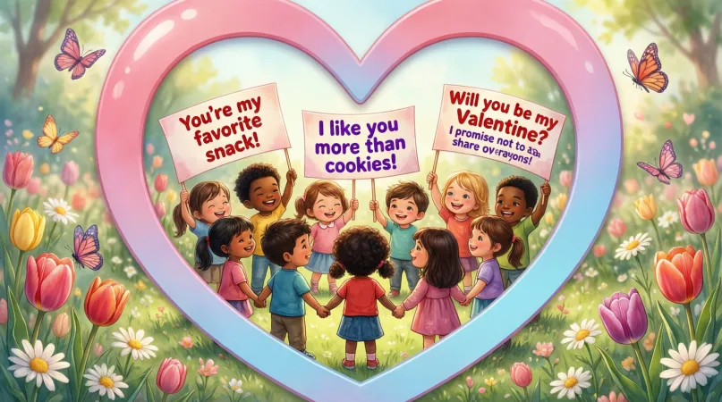 Cute Valentine Pick Up Lines for Kids