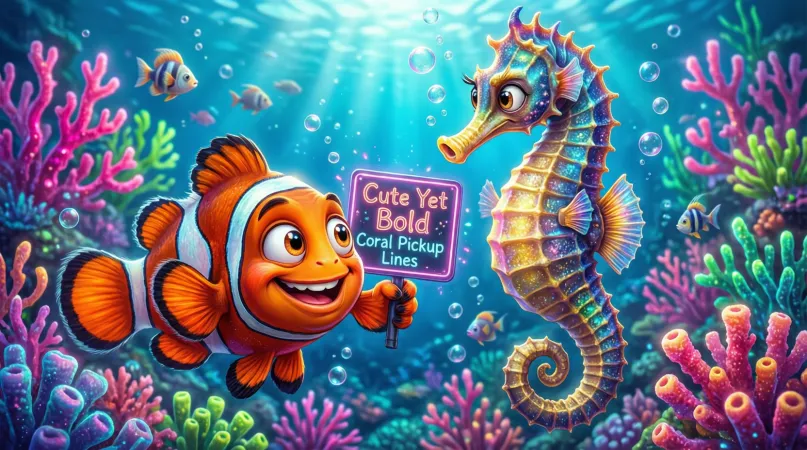 Cute Yet Bold Coral Pickup Lines