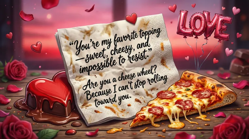 Dirty Cheesy Valentine Pick Up Lines