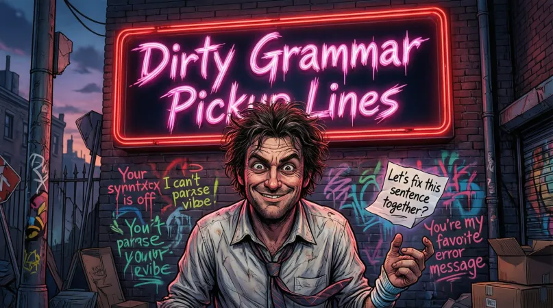 Dirty Grammar Pickup Lines