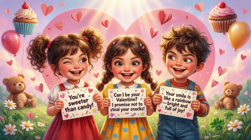 Flirty (Cute) Valentine Pick Up Lines for Kids