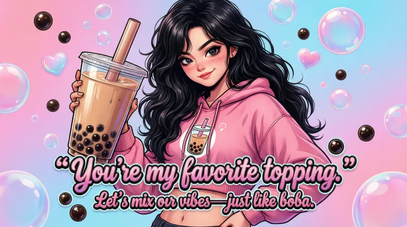 Flirty Dirty Boba Pickup Lines