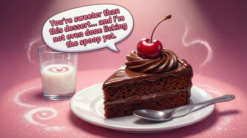 Flirty Dirty Dessert Pickup Lines