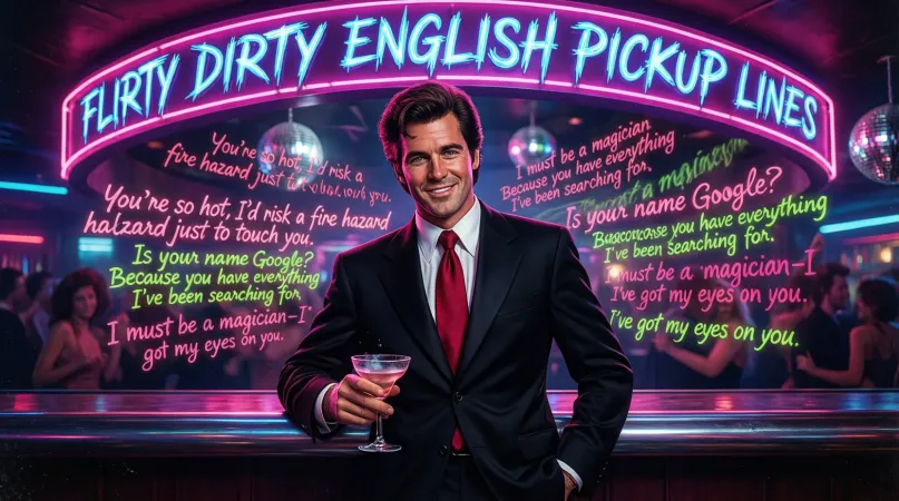 Flirty Dirty English Pickup Lines