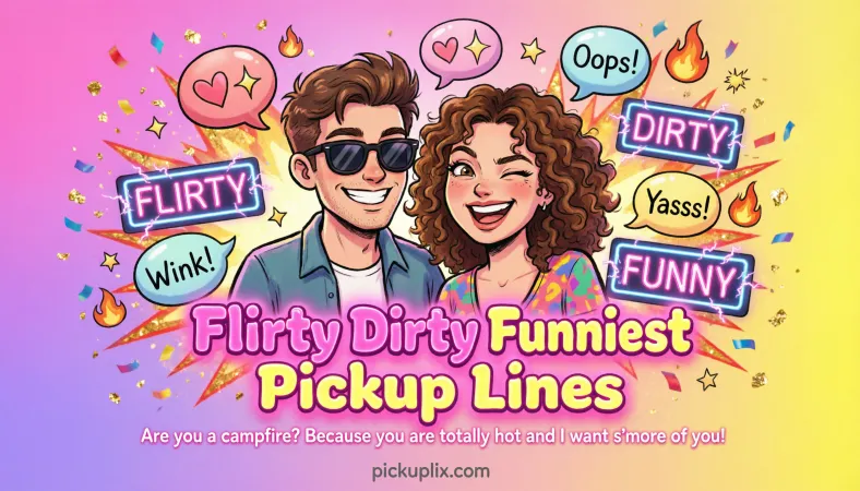 Flirty Dirty Funniest Pickup Lines
