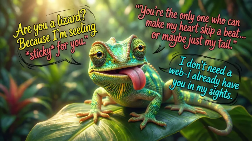 Flirty Dirty Gecko Pickup Lines