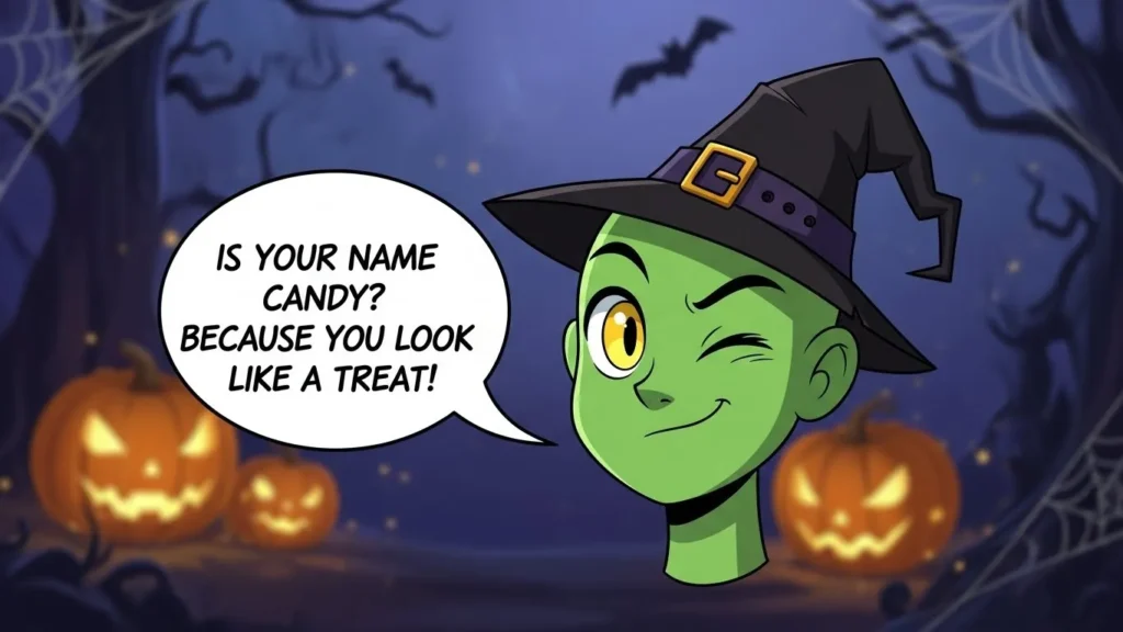 Flirty Dirty halloween pickup lines