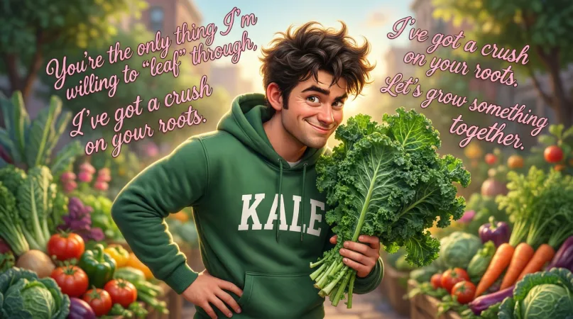 Flirty Dirty Kale Pickup Lines