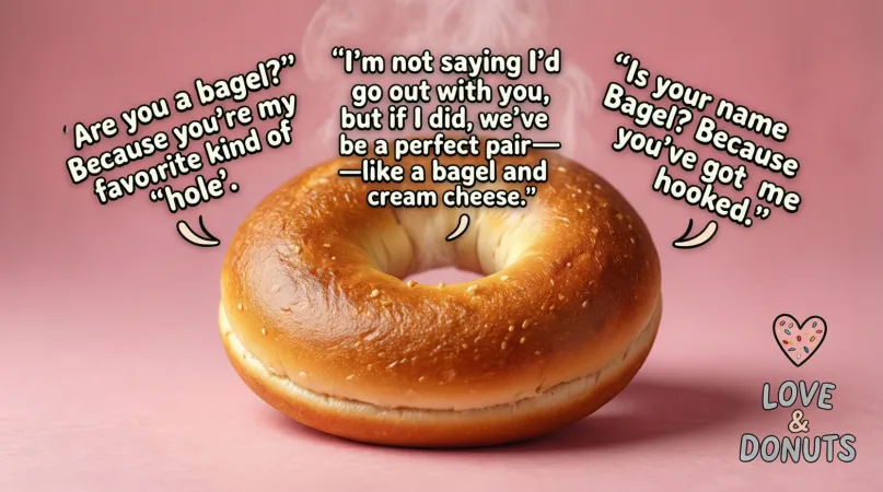 Funny Bagel Pickup Lines That Get a Laugh