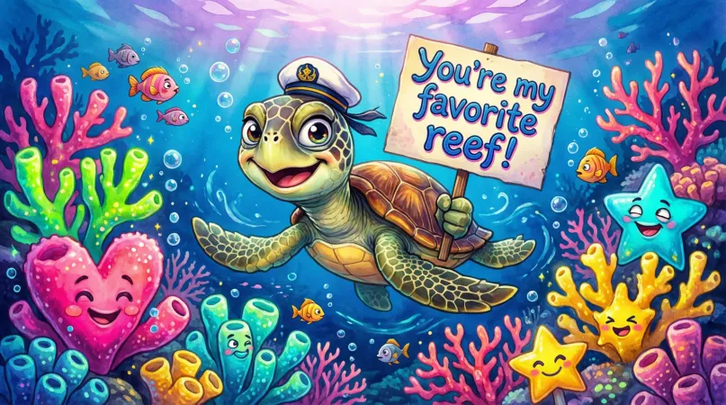 Funny Coral Pickup Lines That Make Waves