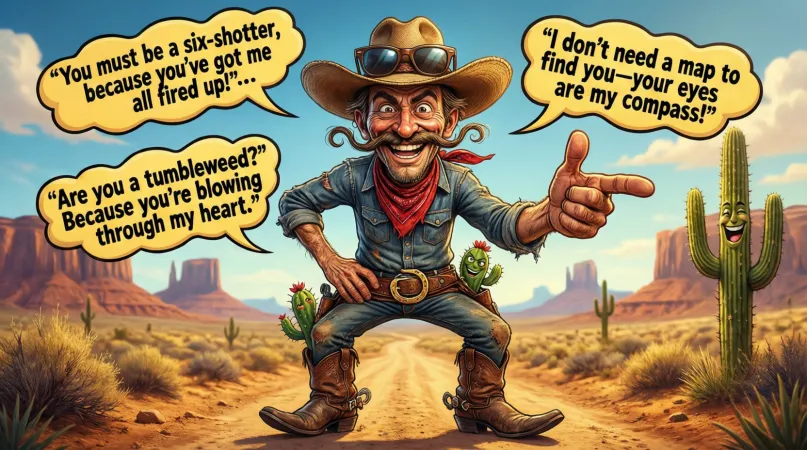 Funny Cowboy Pickup Lines That Spark Laughter