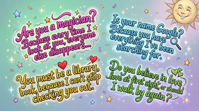 Funny Cute Pickup Lines That Make Them Smile